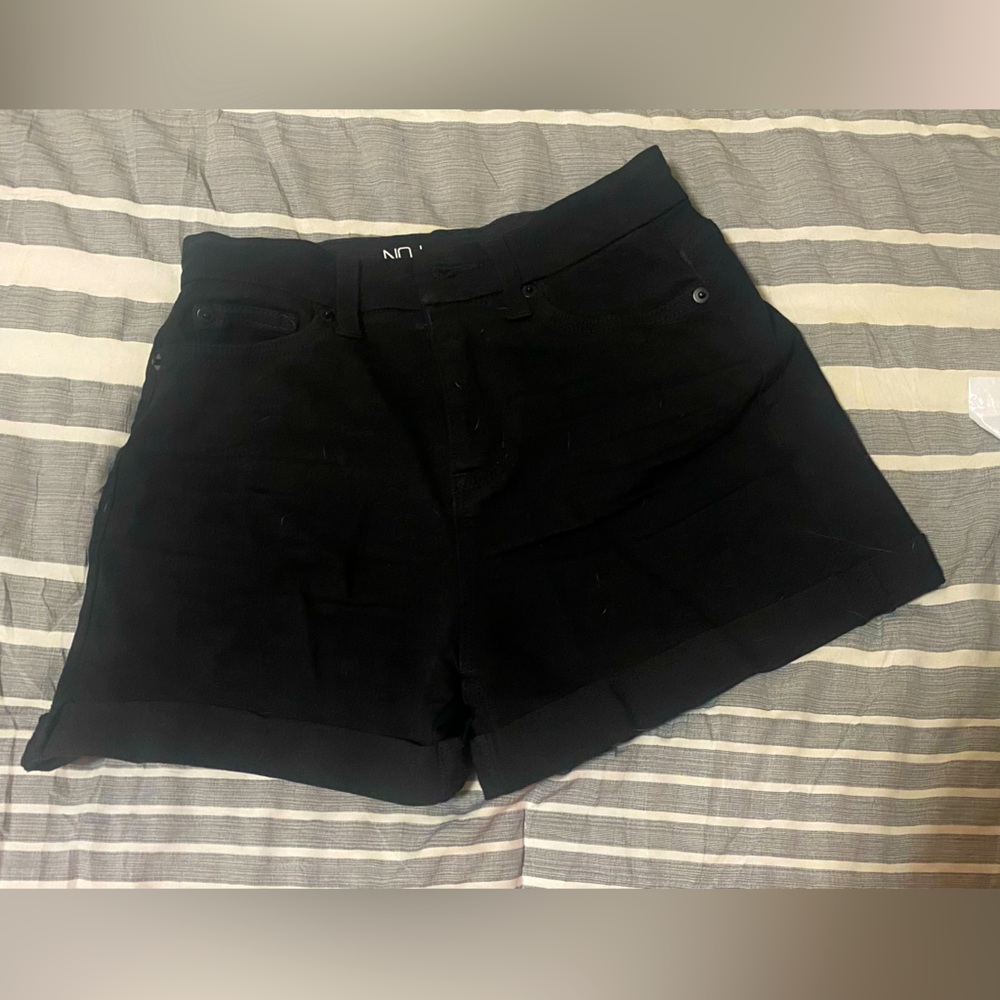 Black jean shorts size 1